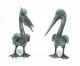 Vintage  Pair of Bronze Verdigris Pelicans 20th C | Ref. no. 04293a | Regent Antiques