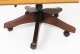 Bespoke English Handmade Gainsborough Leather Desk Swivel  Chair Buckskin | Ref. no. 05071d | Regent Antiques