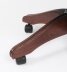 Bespoke English Handmade Gainsborough Leather Desk Chair Smoke Brown | Ref. no. 05071k | Regent Antiques