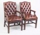 Bespoke Pair English Handmade Gainsborough Leather Desk Chairs | Ref. no. 05144a | Regent Antiques