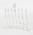 Vintage Silver Plated Letter Toast Rack Crossed Golf Clubs 20th C | Ref. no. 05225 | Regent Antiques