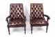 Bespoke Pair English Handmade Carlton Leather Desk Chairs BBO | Ref. no. 05380aBBO | Regent Antiques