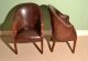 Bespoke Pair English Handmade Leather Desk Chairs Tobacco | Ref. no. 05388a | Regent Antiques