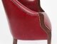 Bespoke Pair English Handmade Leather Desk Chairs Burgundy | Ref. no. 05388r | Regent Antiques