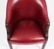 Bespoke English Handmade Leather Desk Chair Burgundy | Ref. no. 05388s | Regent Antiques