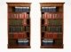 Bespoke Pair Sheraton Style Burr Burr Walnut Open Bookcases | Ref. no. 05519a | Regent Antiques