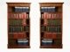 Bespoke Pair Sheraton Style Burr Burr Walnut Open Bookcases | Ref. no. 05519a | Regent Antiques