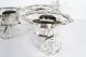 Vintage English Silver Plated Triple Drinks Cart Coaster  20th C | Ref. no. 06258a | Regent Antiques