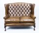 Bespoke English Hand Made 3 x Leather Suite Chippendale Hazel | Ref. no. 06749 | Regent Antiques