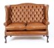 Bespoke English Hand Made 3 x Leather Suite Chippendale Bruciato | Ref. no. 06749D | Regent Antiques