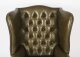 Bespoke English Hand Made 3 x Leather Chippendale Suite Alga Green | Ref. no. 06749g | Regent Antiques