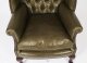 Bespoke English Hand Made 3 x Leather Chippendale Suite Alga Green | Ref. no. 06749g | Regent Antiques