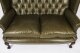 Bespoke English Hand Made 3 x Leather Chippendale Suite Alga Green | Ref. no. 06749g | Regent Antiques