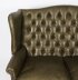 Bespoke English Leather Chippendale Club Settee Sofa Alga Green | Ref. no. 06770g | Regent Antiques