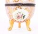 Vintage Dresden Hand Painted Rose Pink Porcelain Egg | Ref. no. 06912 | Regent Antiques