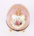 Vintage Dresden Hand Painted Rose Pink Porcelain Egg | Ref. no. 06912 | Regent Antiques
