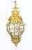 Vintage Pair 4ft /122cm Versailles Gilt Bronze Diamond Baluster Lanterns 20th C | Ref. no. 07079a | Regent Antiques