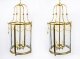 Pair of Sheraton Style Solid Brass Circular Lanterns | Ref. no. 07082a | Regent Antiques