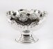 Vintage Large Silver Plated Punch Bowl Cooler  Floral Decoration 20th C | Ref. no. 07784 | Regent Antiques