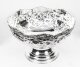 Vintage Large Silver Plated Punch Bowl Cooler  Floral Decoration 20th C | Ref. no. 07784 | Regent Antiques