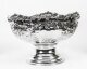 Vintage Large Silver Plated Punch Bowl Cooler  Floral Decoration 20th C | Ref. no. 07784 | Regent Antiques