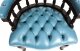 Bespoke English Hand Made Leather Captains Desk Chair Blue Teal | Ref. no. 08131a | Regent Antiques