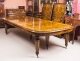 Vintage 17ft Marquetry Burr Walnut Extending Dining Table & 18 Chairs 20th C | Ref. no. 08208a | Regent Antiques