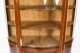 Antique Victorian Serpentine Glazed Inlaid Display Cabinet C1890 19th C | Ref. no. 08266 | Regent Antiques