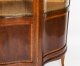 Antique Victorian Serpentine Glazed Inlaid Display Cabinet C1890 19th C | Ref. no. 08266 | Regent Antiques