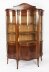 Antique Victorian Serpentine Glazed Inlaid Display Cabinet C1890 19th C | Ref. no. 08266 | Regent Antiques