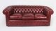 Bespoke Leather Button Backed Chesterfield Sofa Burgundy | Ref. no. 08457x | Regent Antiques