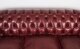 Bespoke Leather Button Backed Chesterfield Sofa Burgundy | Ref. no. 08457x | Regent Antiques