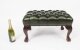Bespoke Chippendale Ball & Claw Leather Stool Emerald Green | Ref. no. 08541 | Regent Antiques