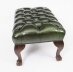 Bespoke Chippendale Ball & Claw Leather Stool Emerald Green | Ref. no. 08541 | Regent Antiques