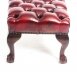 Bespoke Pair Chippendale Ball & Claw Leather Stool Emerald Ruby Red | Ref. no. 08541b | Regent Antiques