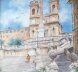 Antique Watercolour of the Spanish Steps, Rome,  Ettore Ascenzi 19th C | Ref. no. 08567 | Regent Antiques