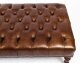 Bespoke Large Leather Stool Ottoman Coffee table Hazel 4ft x 2ft 6inches | Ref. no. 08848 | Regent Antiques