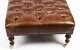 Bespoke Large Leather Stool Ottoman Coffee table Hazel 4ft x 2ft 6inches | Ref. no. 08848 | Regent Antiques
