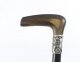 Antique Victorian Horn Handled Walking Cane Stick Silver Handle  19thC | Ref. no. 09042a | Regent Antiques