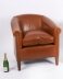 Bespoke English Handmade Amsterdam  Leather Arm Chair Malt | Ref. no. 09085H | Regent Antiques