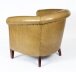 Bespoke Pair English Handmade Amsterdam Leather Arm Chairs Saddle | Ref. no. 09085f | Regent Antiques