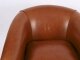 Bespoke Pair English Handmade Amsterdam Leather Arm Chairs Malt | Ref. no. 09085g | Regent Antiques