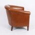 Bespoke Pair English Handmade Amsterdam Leather Arm Chairs Malt | Ref. no. 09085g | Regent Antiques