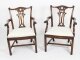 Vintage Pair of Mahogany Chippendale  Revival Arm Chairs Mid 20th Century | Ref. no. 09282a | Regent Antiques