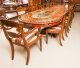 Bespoke 17ft Dining Table, Pewter, Lapis Lazuli & Agate Inlaid & 16 Chairs | Ref. no. 09428a | Regent Antiques