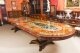 Bespoke 17ft Dining Table, Pewter, Lapis Lazuli & Agate Inlaid & 16 Chairs | Ref. no. 09428a | Regent Antiques