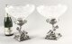 Antique Pair English Victorian Silver Plate & Cut Glass Centrepieces 1883 19th C | Ref. no. 09633a | Regent Antiques