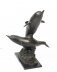 Vintage Bronze Statue of Dolphins Riding the Waves Late 20th C | Ref. no. 09747a | Regent Antiques