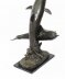 Vintage Bronze Statue of Dolphins Riding the Waves Late 20th C | Ref. no. 09747a | Regent Antiques