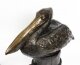 Vintage Pair Bronze Pelicans on Mooring Posts Late 20th Century | Ref. no. 09752b | Regent Antiques